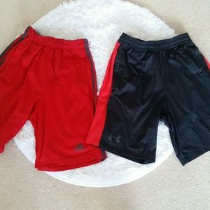 Under Armour and Adidas shorts size 14/16